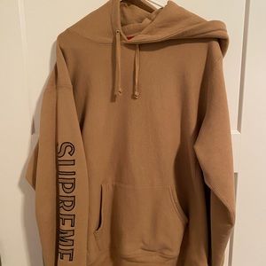 Supreme embroidered sleeve hoodie